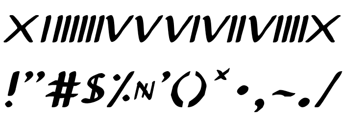 Justinian 2 Italic Fuentes OTROS CHARS