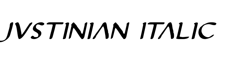 Justinian Italic Font
