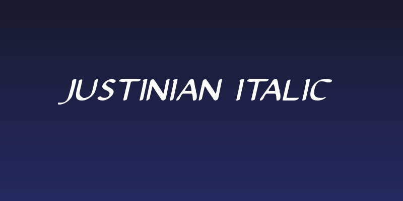Justinian Italic Social Header