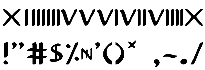 Justinian Font OTHER CHARS