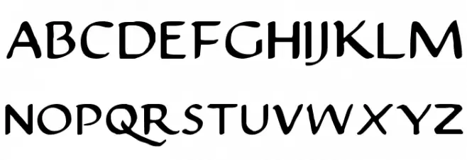 Justinian 字体 大写