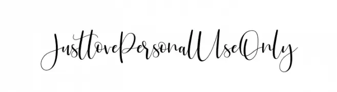 JustlovePersonalUseOnly  Frei Schriftart Herunterladen