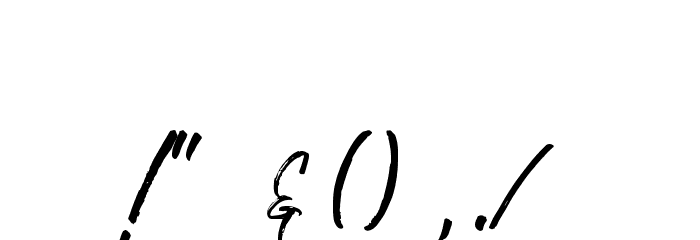 JustlyneDemo Font OTHER CHARS