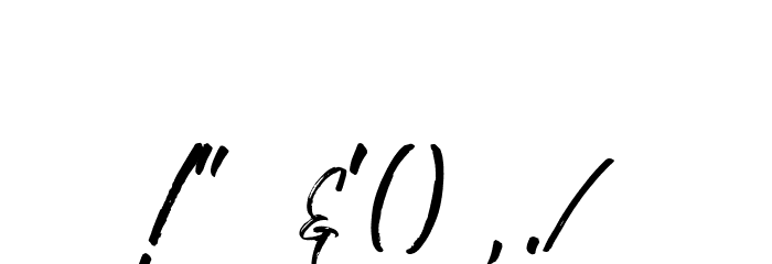JustlyneDemo Font OTHER CHARS