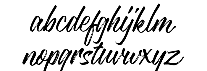 JustlyneDemo Font LOWERCASE