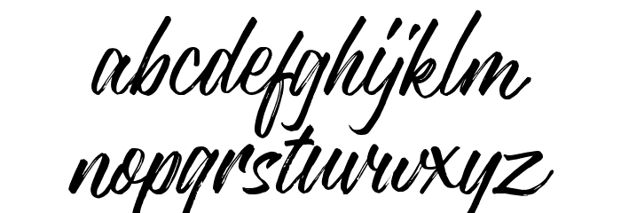 JustlyneDemo Font LOWERCASE