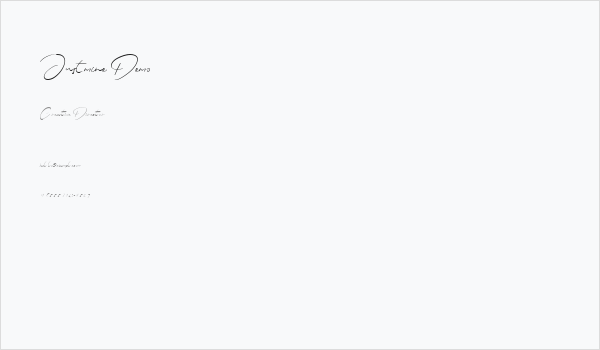 Justmine Demo Business Card