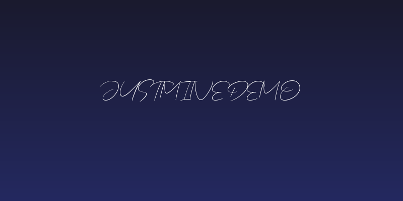 Justmine Demo Social Header