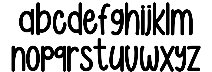 Justmore - Personal Use Font LOWERCASE