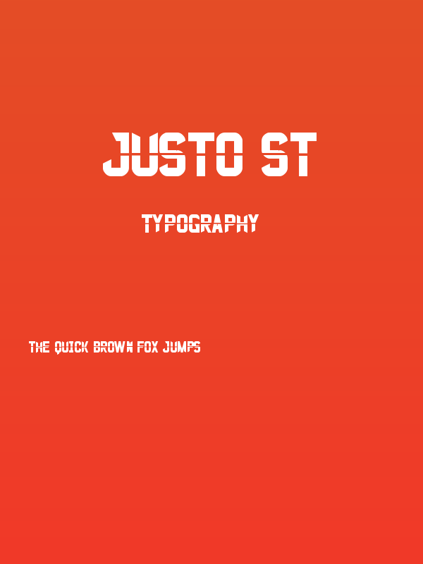 Justo St Poster