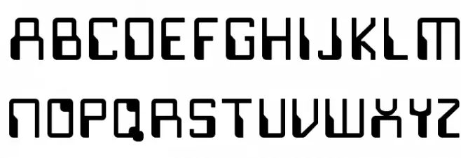 Justov 字体 大写