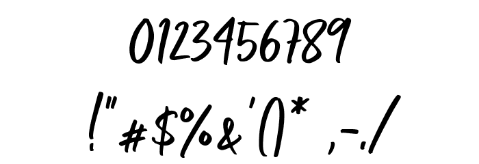Justtafe Font OTHER CHARS