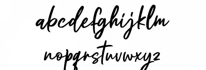 Justtafe Font LOWERCASE