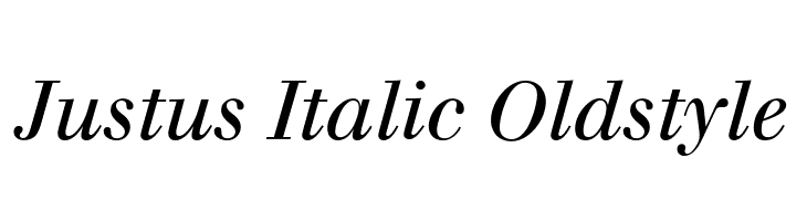 Justus Italic Oldstyle Font