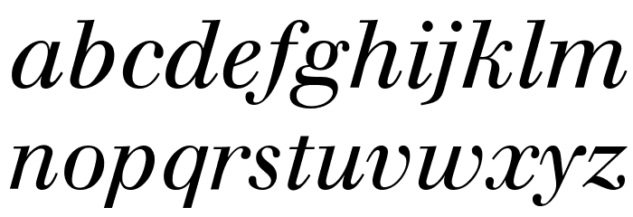 Justus Italic Oldstyle Font LOWERCASE