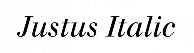 Justus Italic  baixar fontes gratis