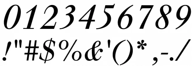 Justus Italic Font OTHER CHARS