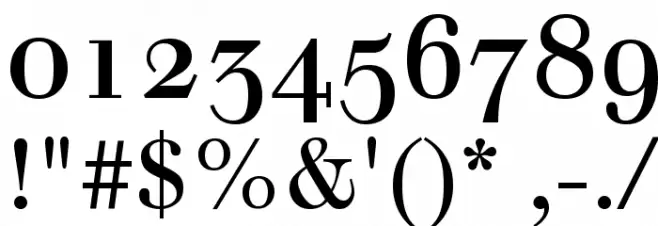 Justus Oldstyle Font OTHER CHARS