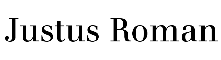 Justus Roman Font