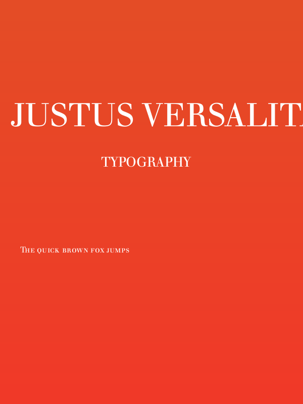 Justus Versalitas Poster