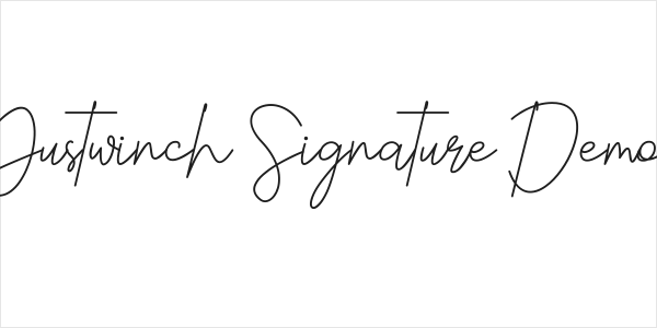 Justwinch Signature Demo Logo