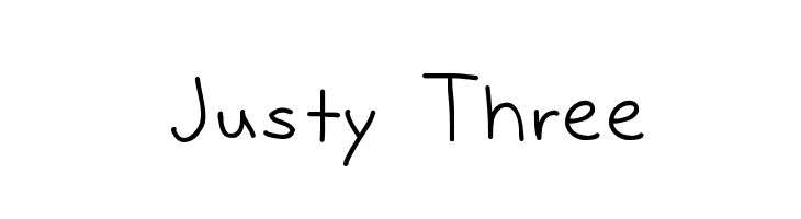 Justy Three  免费字体下载