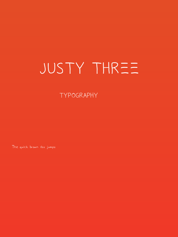 Justy Three Poster