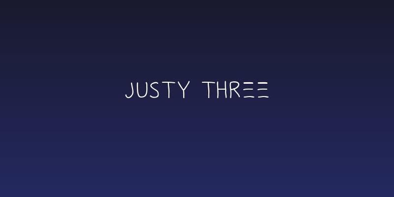 Justy Three Social Header