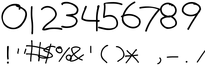 Justy1 Font OTHER CHARS