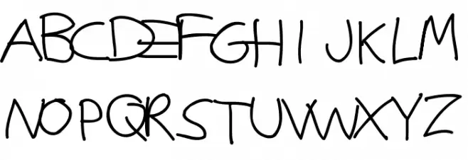 Justy1 Schriftart Groß