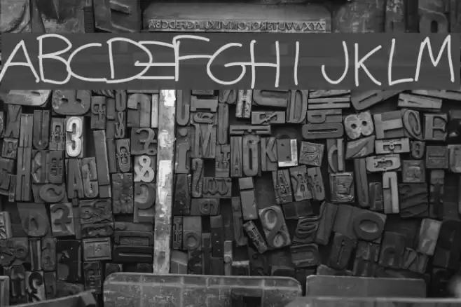 Justy1 Font examples