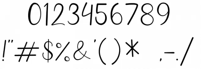 Juttely Font OTHER CHARS