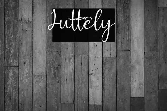 Juttely Font examples