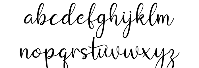 Juttely Font LOWERCASE