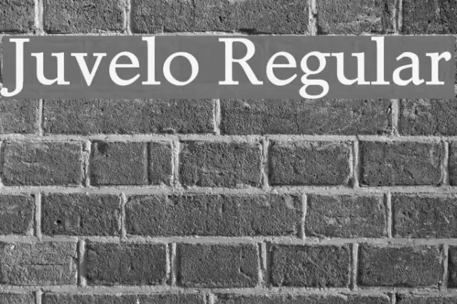 Juvelo Regular Font examples