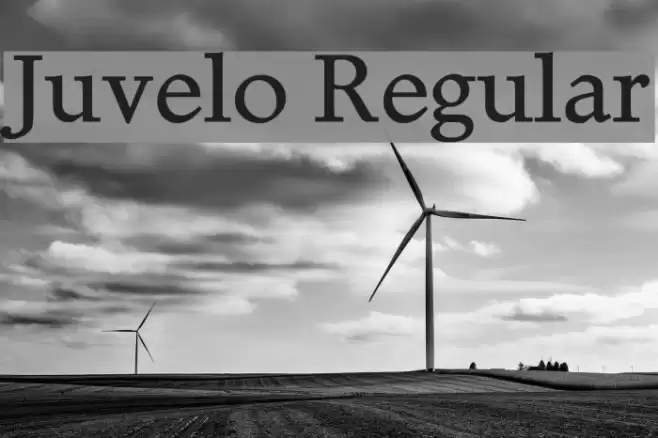 Juvelo Regular Font examples
