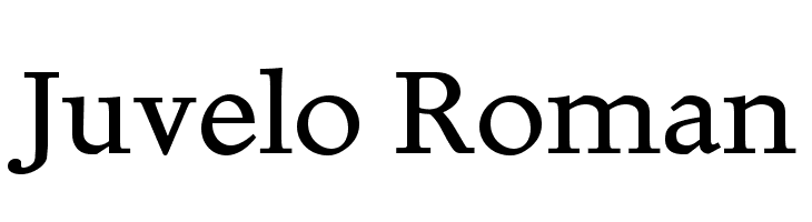 Juvelo Roman Font