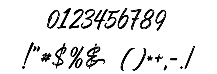Juvenile-Rough Font OTHER CHARS