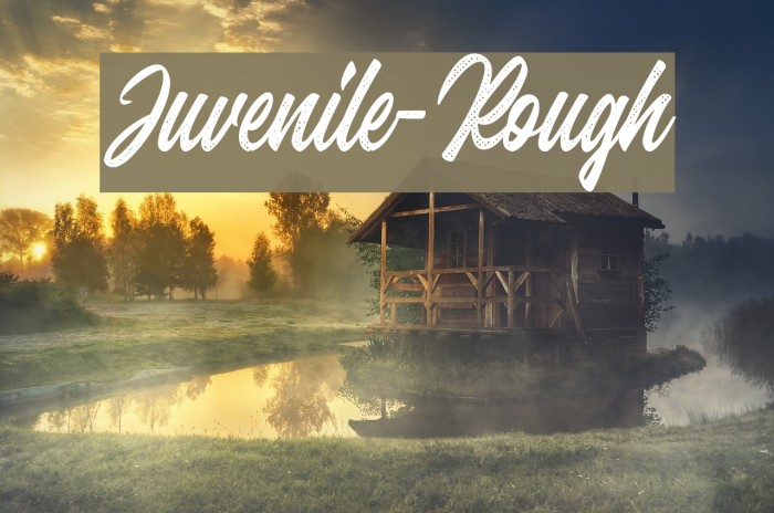 Juvenile-Rough Font examples