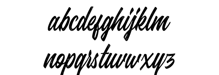 Juvenile-Rough Font LOWERCASE