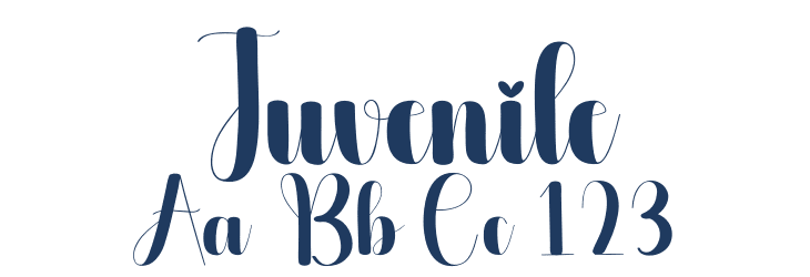 Juvenile Font Preview
