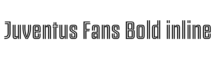 Juventus Fans Bold inline  Скачать бесплатные шрифты
