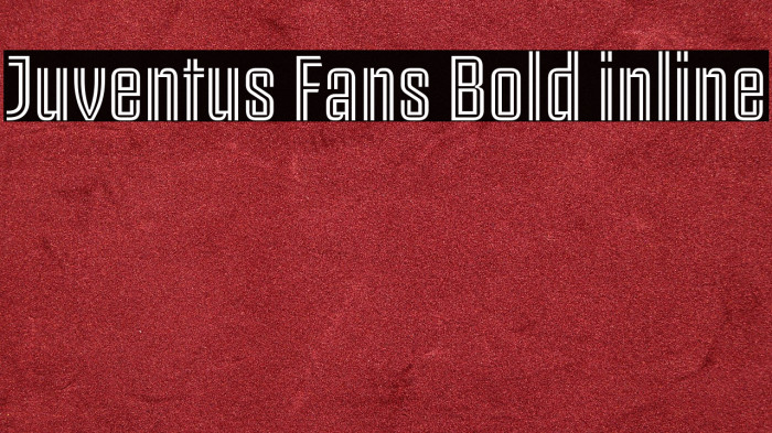 Juventus Fans Bold inline Example 1
