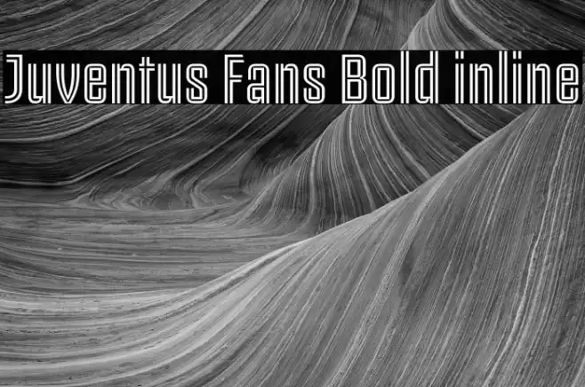 Juventus Fans Bold inline Font examples