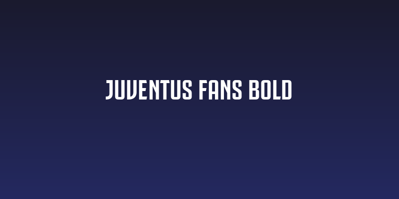 Juventus Fans Bold Social Header