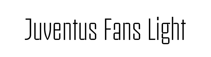 Juventus Fans Light  Frei Schriftart Herunterladen