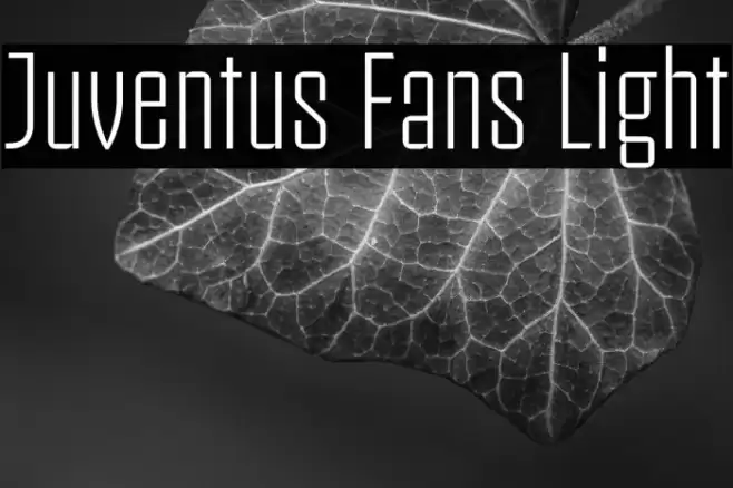 Juventus Fans Light Font examples