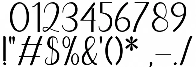 Juwita Font OTHER CHARS