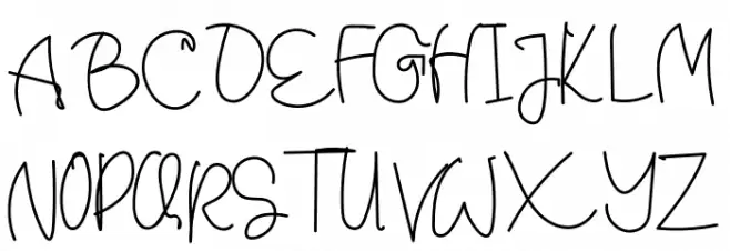 JuwitaNightpersonalu Font Litere mari