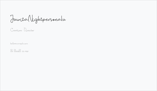 JuwitaNightpersonalu Business Card
